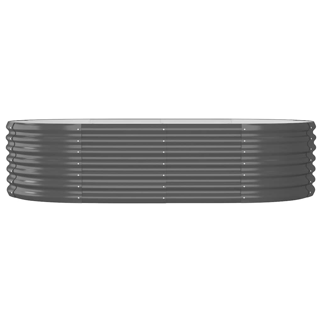 Garden Raised Bed Galvanised Steel 152x80x36 cm Anthracite