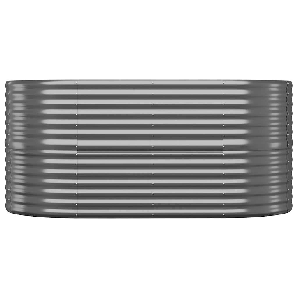 Garden Raised Bed Galvanised Steel 152x80x68 cm Anthracite