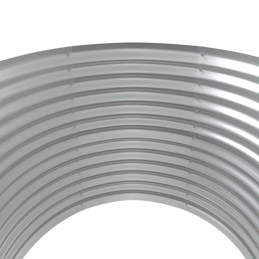 Garden Raised Bed Galvanised Steel 100x100x68 cm Brown