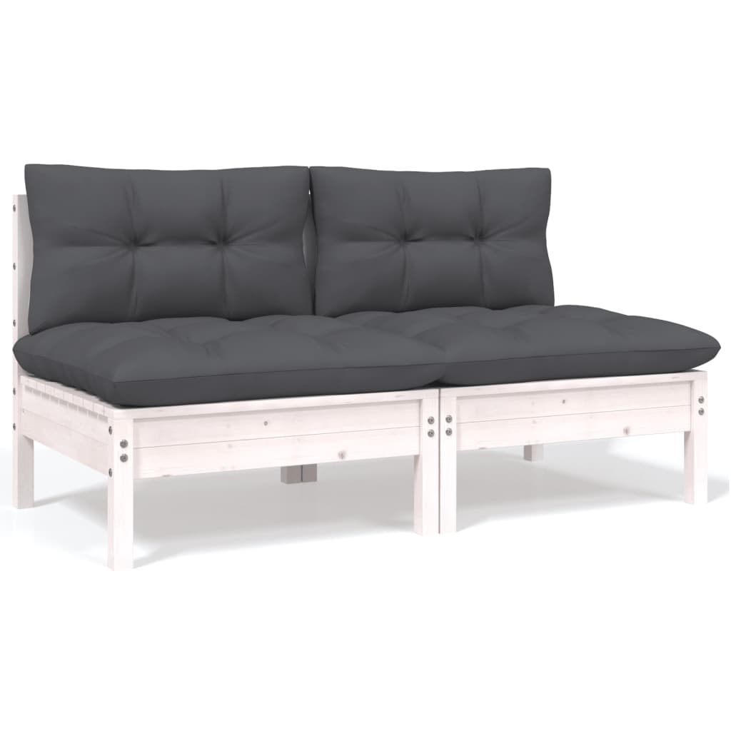 13 Piece Garden Lounge Set with Anthracite Cushions Pinewood