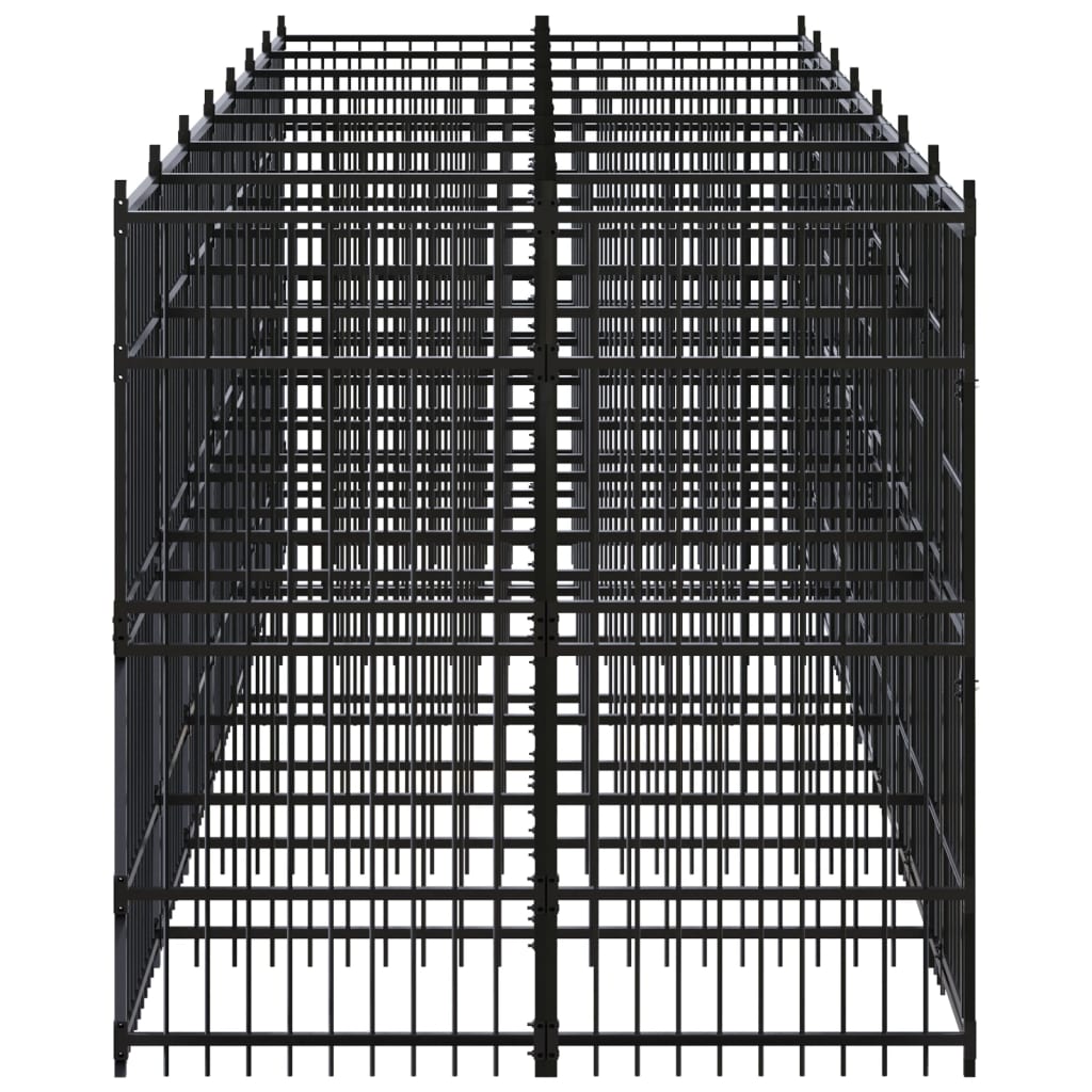 Outdoor Dog Kennel Steel 12.9 m?