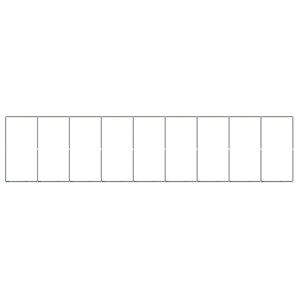 Outdoor Dog Kennel Steel 16.59 m²