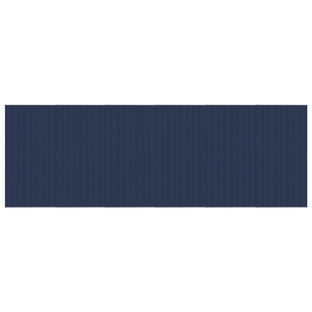 Outdoor Dog Kennel with Roof Steel 11.06 m²