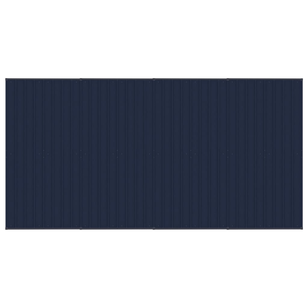 Outdoor Dog Kennel with Roof Steel 7.37 m²