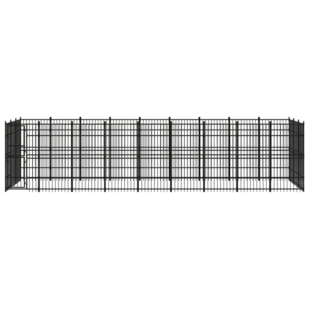 Outdoor Dog Kennel Steel 24.88 m?