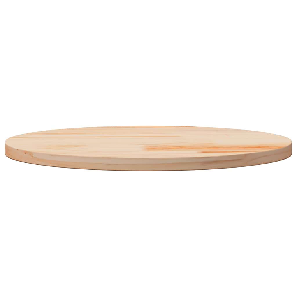 Table Top ?0x2.5 cm Solid Wood Pine
