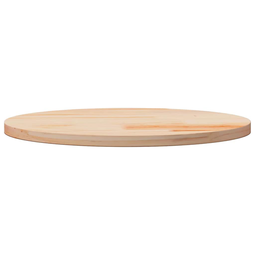 Table Top Ø70x2.5 cm Solid Wood Pine