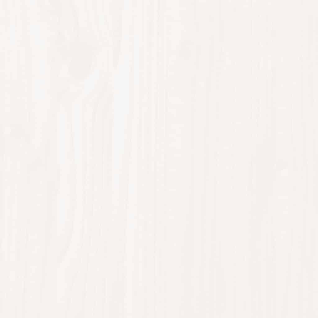 Table Top White Ø40x2.5 cm Solid Wood Pine