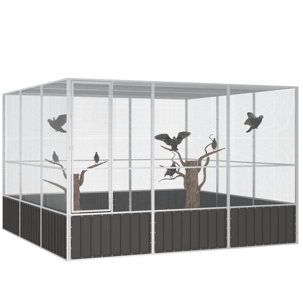 Bird Cage Anthracite 302.5x324.5x211.5 cm Galvanised Steel