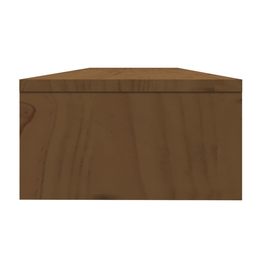 Monitor Stand Honey Brown 100x24x13 cm Solid Wood Pine