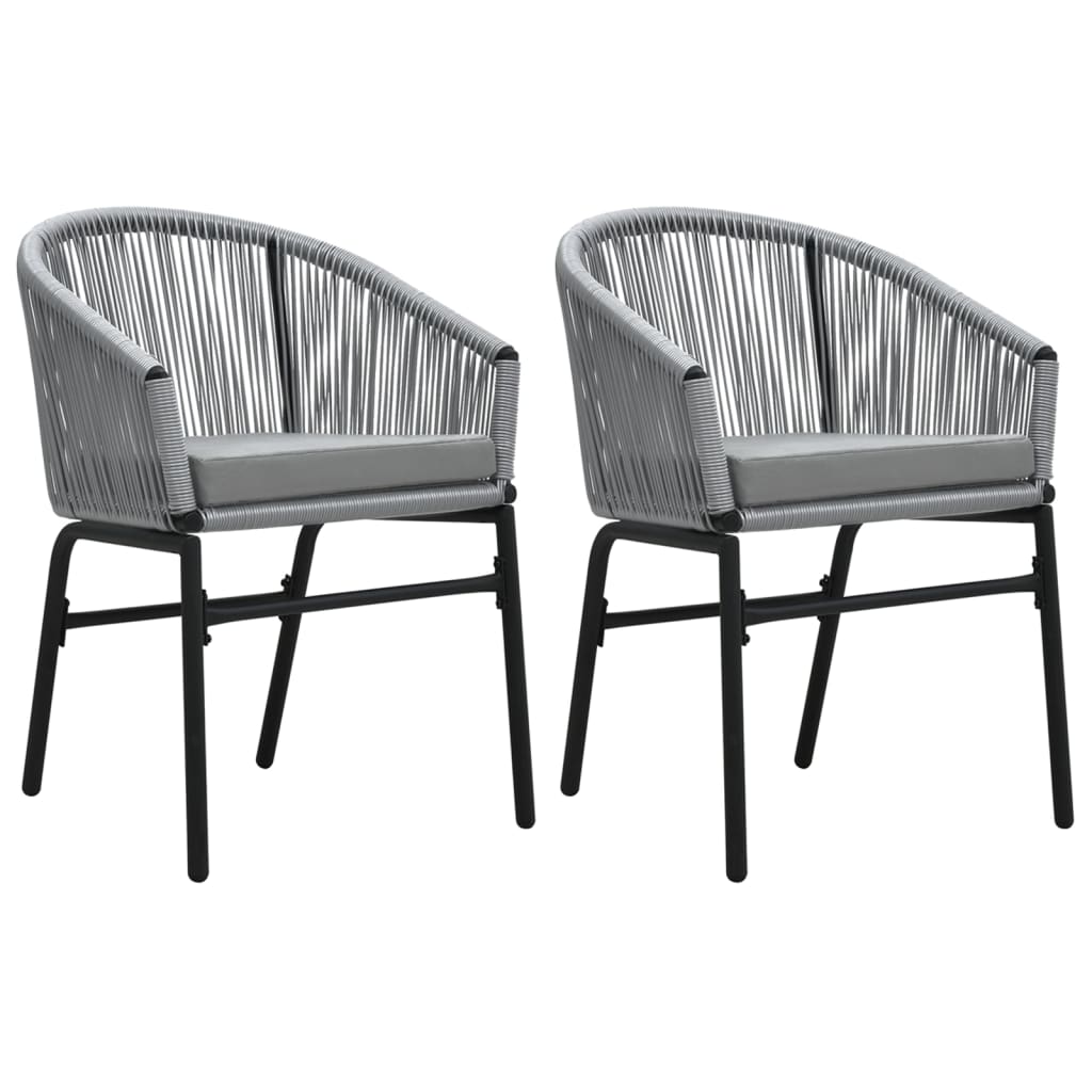3 Piece Garden Dining Set Anthracite