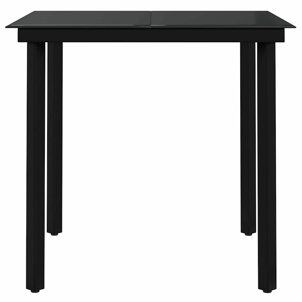 3 Piece Outdoor Dining Set Black