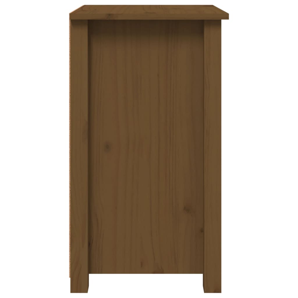 Bedside Cabinet Honey Brown 40x35x61.5 cm Solid Wood Pine