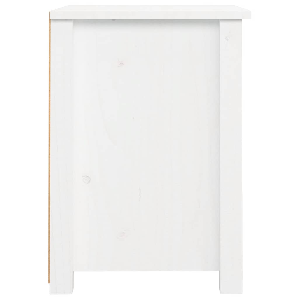Bedside Cabinets 2 pcs White 40x35x49 cm Solid Wood Pine