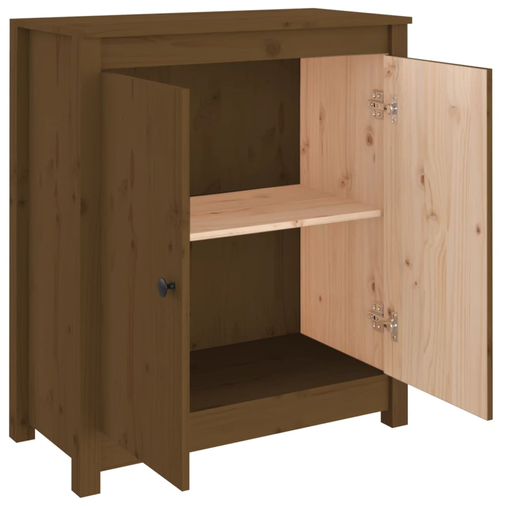 Sideboard Honey Brown 70x35x80 cm Solid Wood Pine