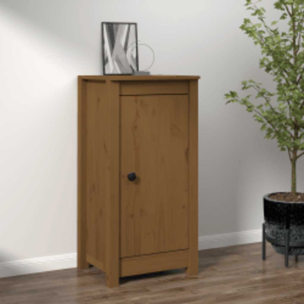 Sideboard Honey Brown 39x35x80 cm Solid Wood Pine