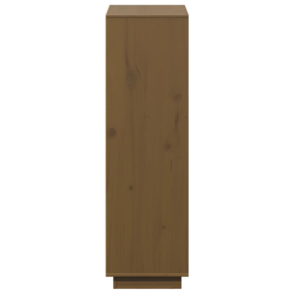 Highboard Honey Brown 74x35x117 cm Solid Wood Pine