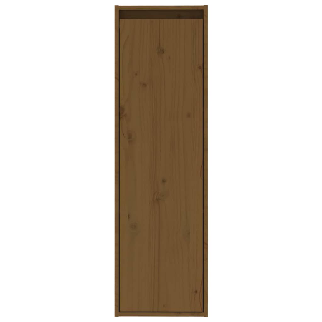 3 Piece TV Cabinet Set Honey Brown Solid Wood Pine