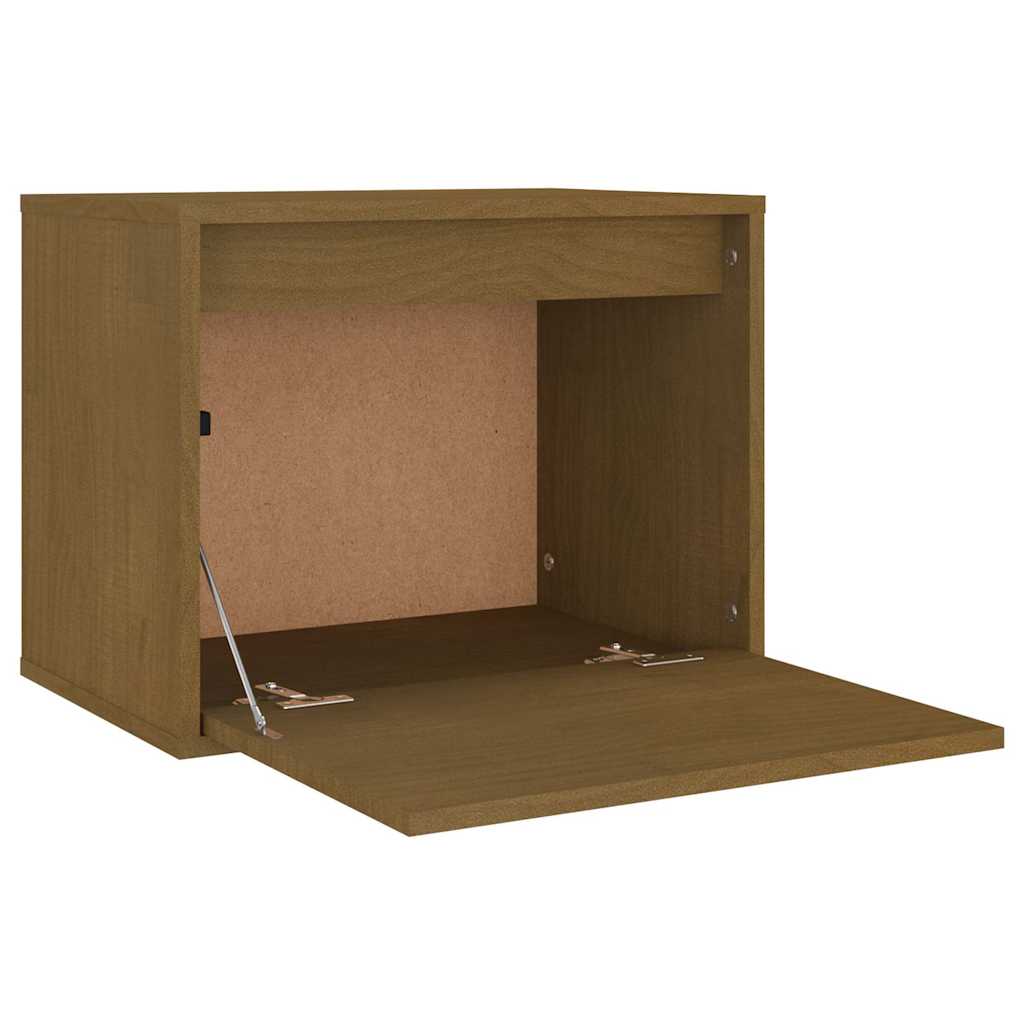 3 Piece TV Cabinet Set Honey Brown Solid Wood Pine