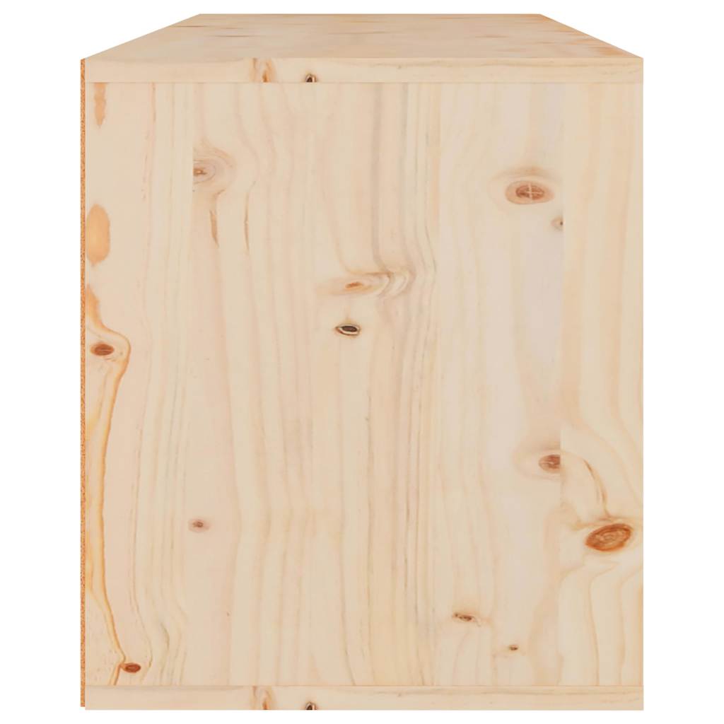 3 Piece TV Cabinet Set Solid Wood Pine