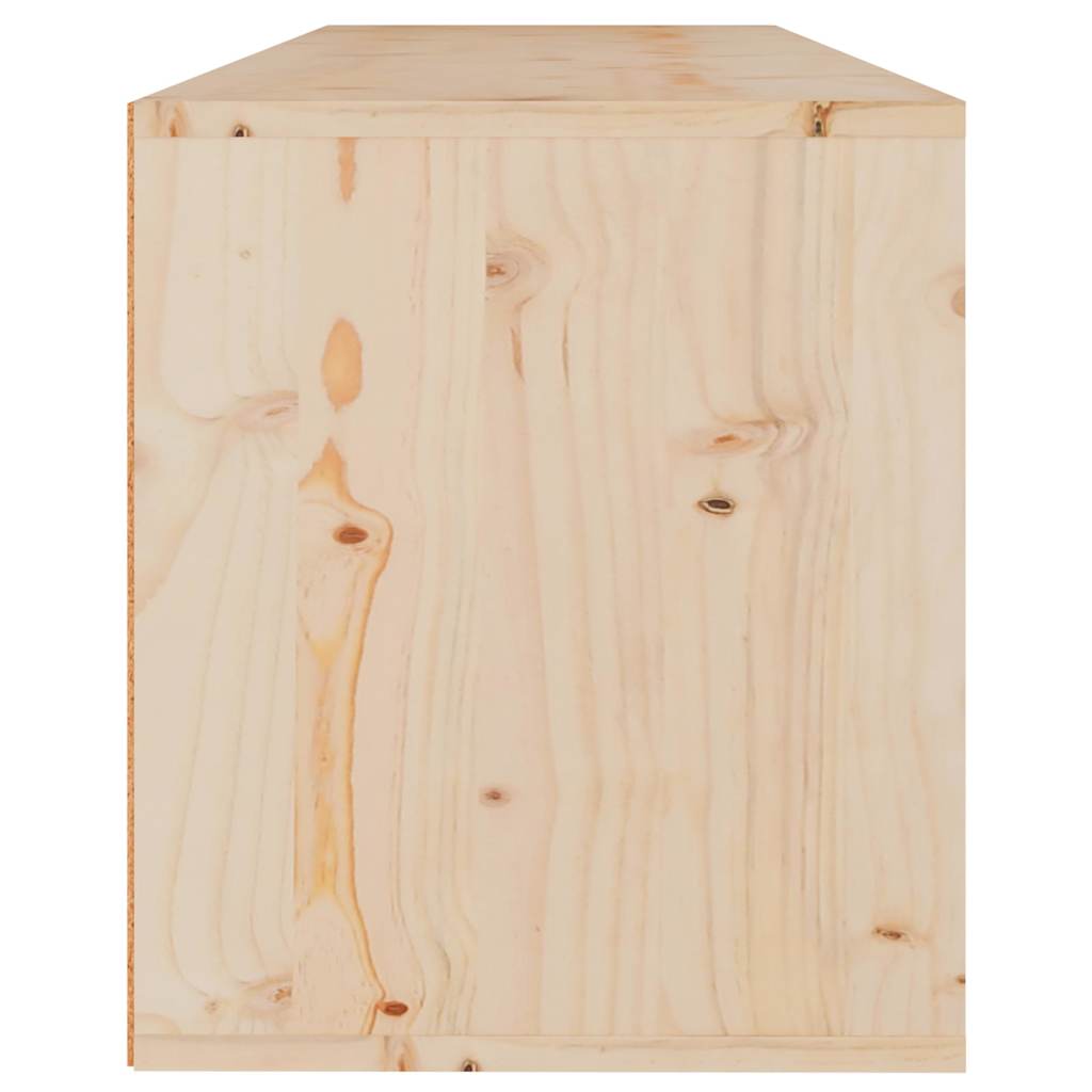 3 Piece TV Cabinet Set Solid Wood Pine
