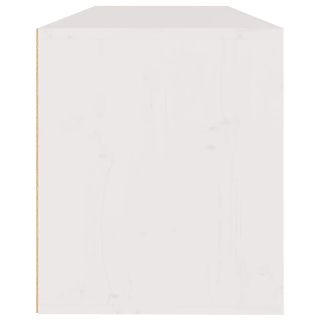 TV Cabinets 3 pcs White Solid Wood Pine