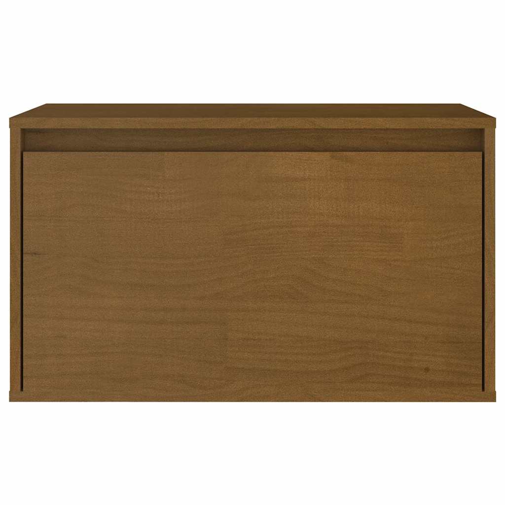 7 Piece TV Cabinet Set Honey Brown Solid Wood Pine