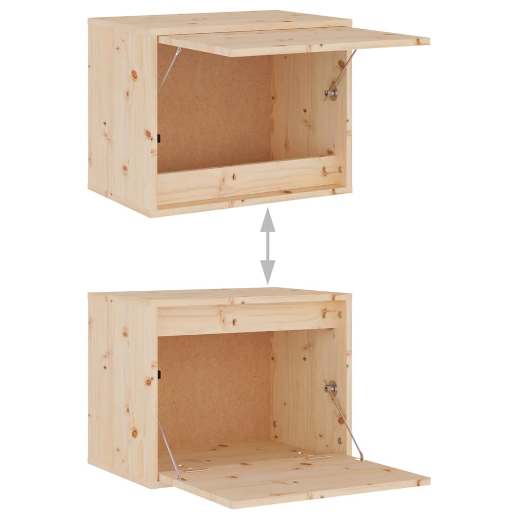 4 Piece TV Cabinet Set Solid Wood Pine