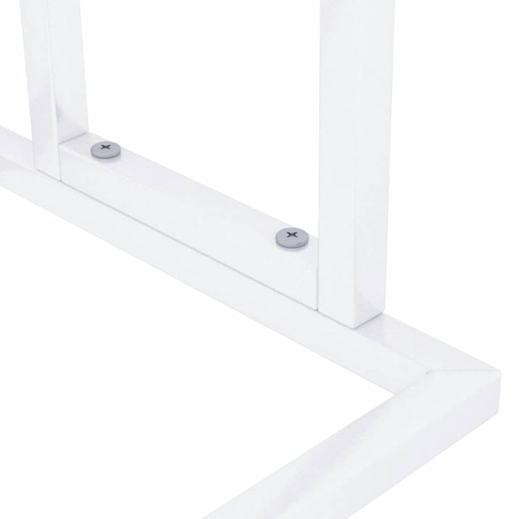 Freestanding Towel Rack White 48x24x78.5 cm Iron
