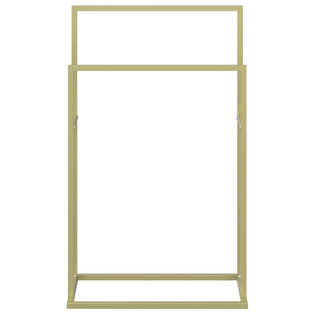 Freestanding Towel Rack Gold 48x24x78.5 cm Iron