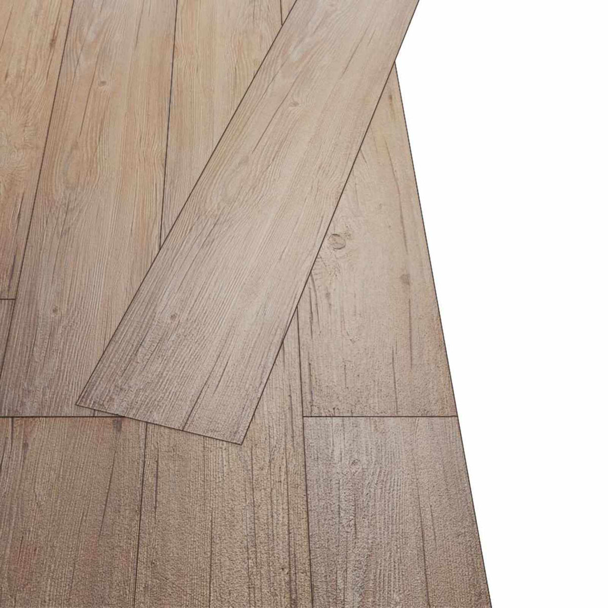 Flooring Planks 18 pcs Oak Brown 2.51 m² PVC