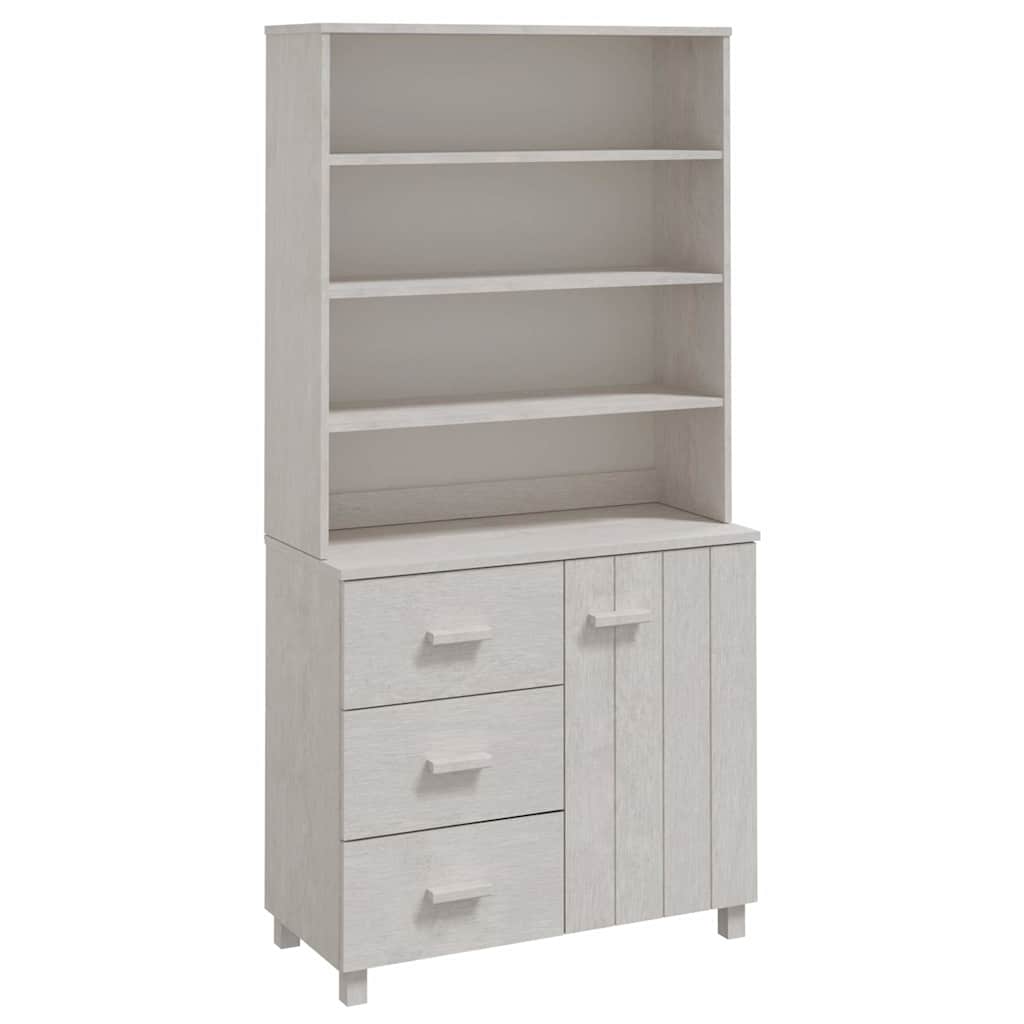 Highboard "HAMAR" Solid Wood Pine White
