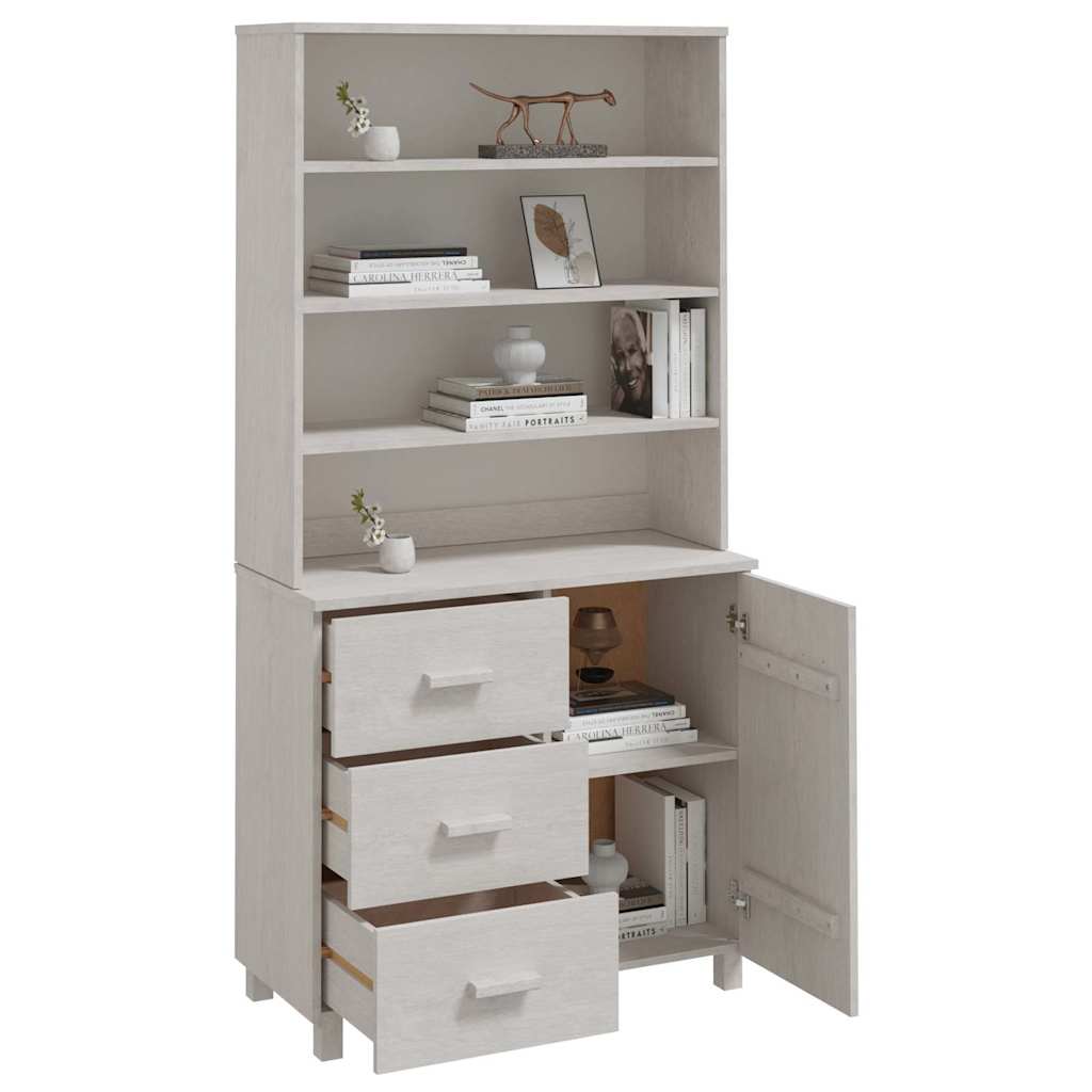 Highboard "HAMAR" Solid Wood Pine White