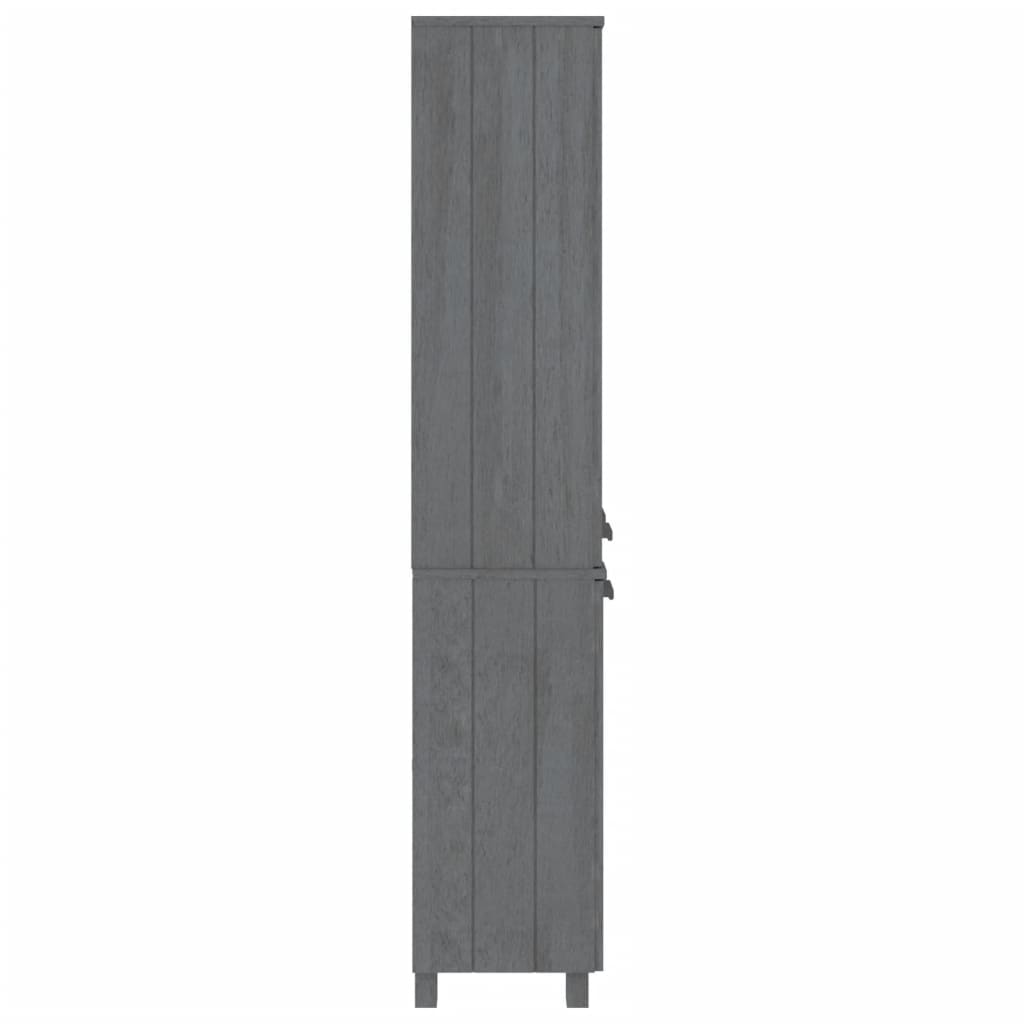 Highboard "HAMAR" Solid Wood Pine Dark Grey