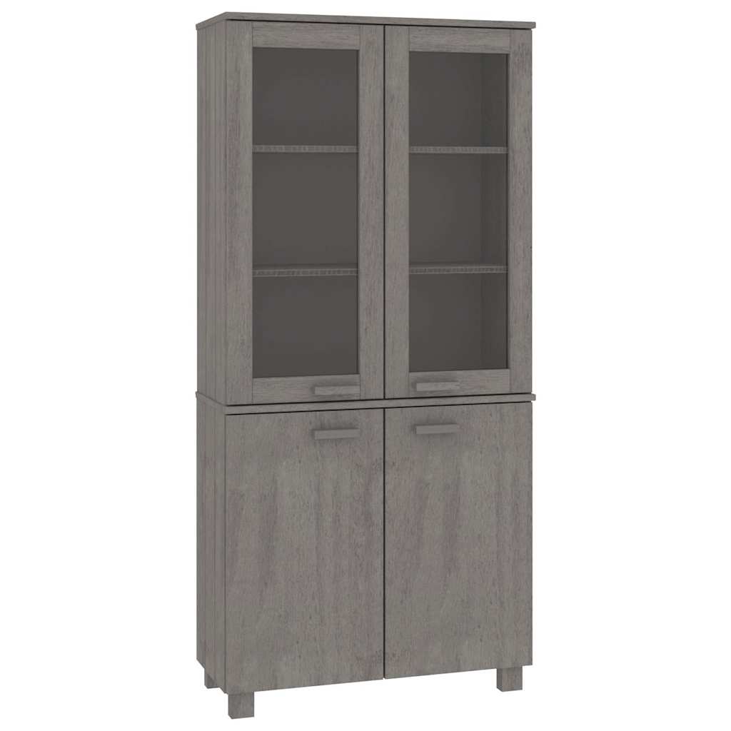 Highboard "HAMAR" Solid Wood Pine Light Grey