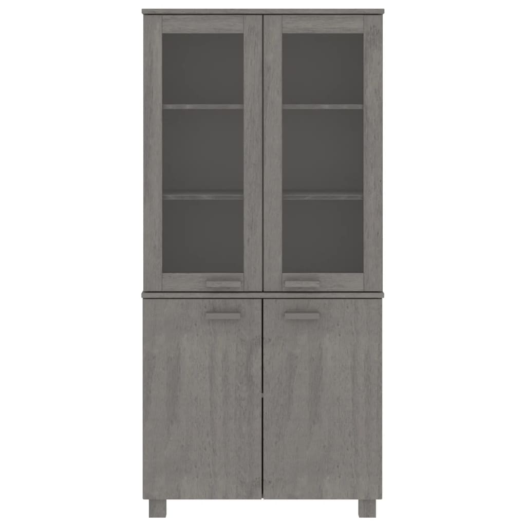 Highboard "HAMAR" Solid Wood Pine Light Grey