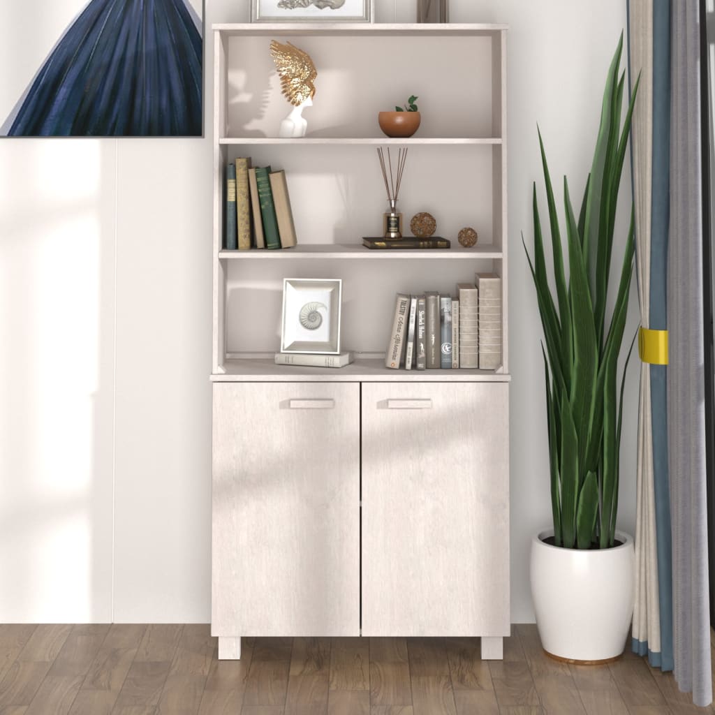 Highboard "HAMAR" Solid Wood Pine White