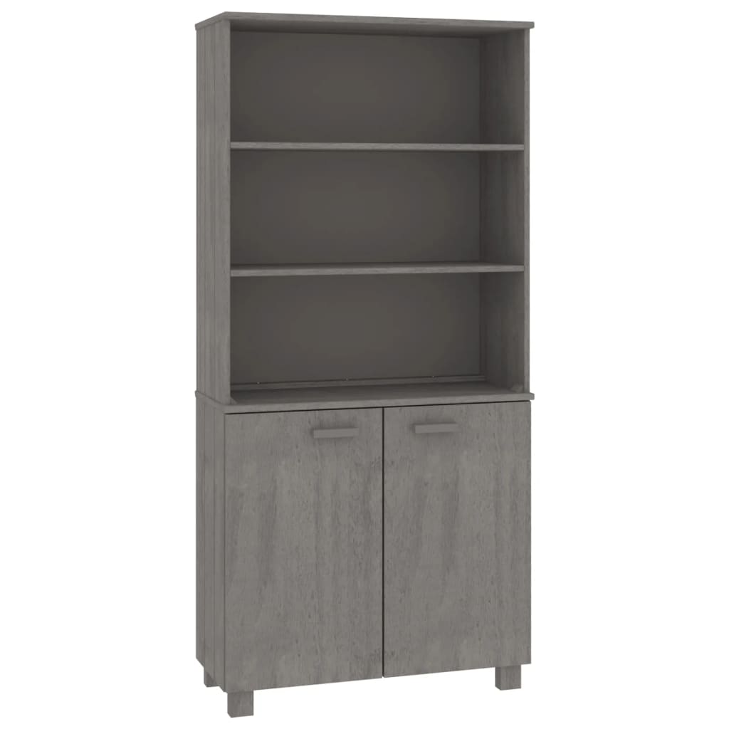 Highboard "HAMAR" Solid Wood Pine Light Grey