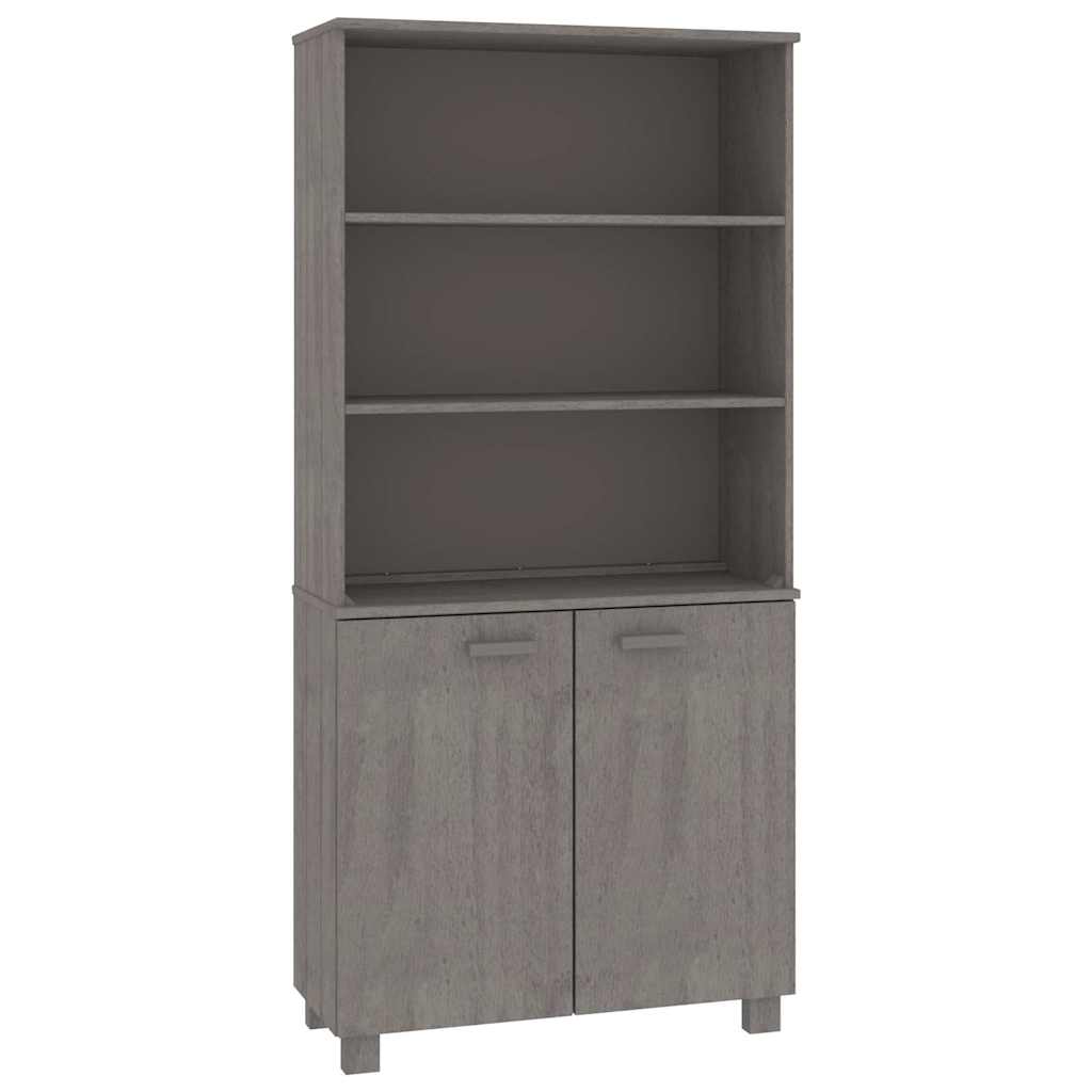 Highboard "HAMAR" Solid Wood Pine Light Grey