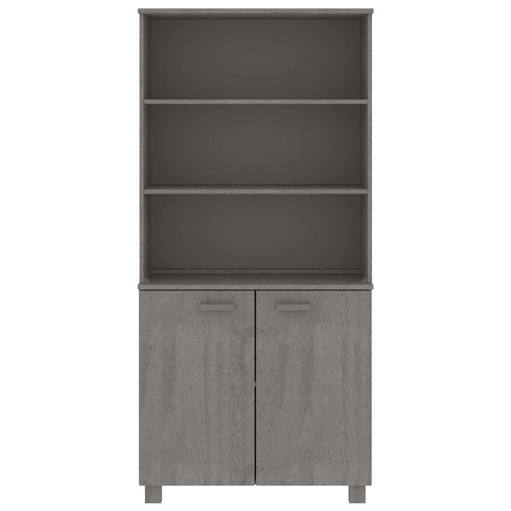 Highboard "HAMAR" Solid Wood Pine Light Grey