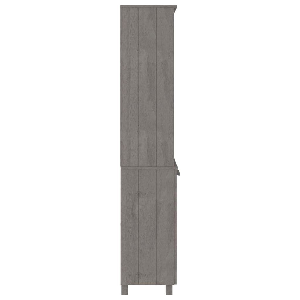 Highboard "HAMAR" Solid Wood Pine Light Grey