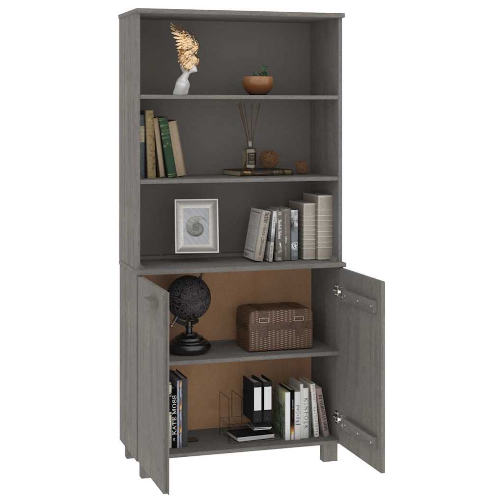 Highboard "HAMAR" Solid Wood Pine Light Grey
