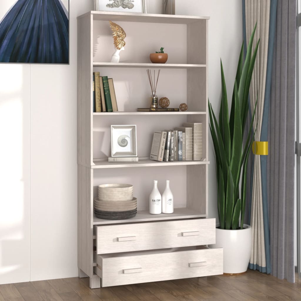 Highboard "HAMAR" Solid Wood Pine White