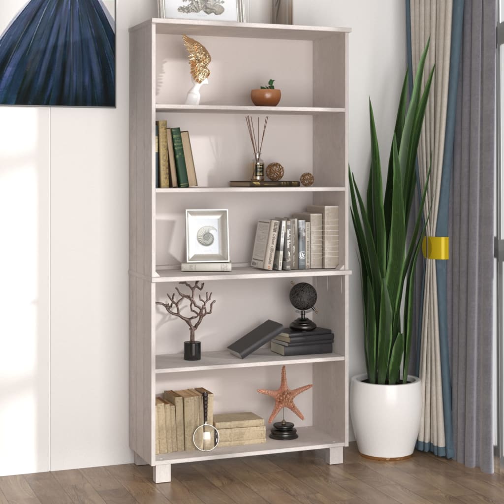 Highboard "HAMAR" Solid Wood Pine White