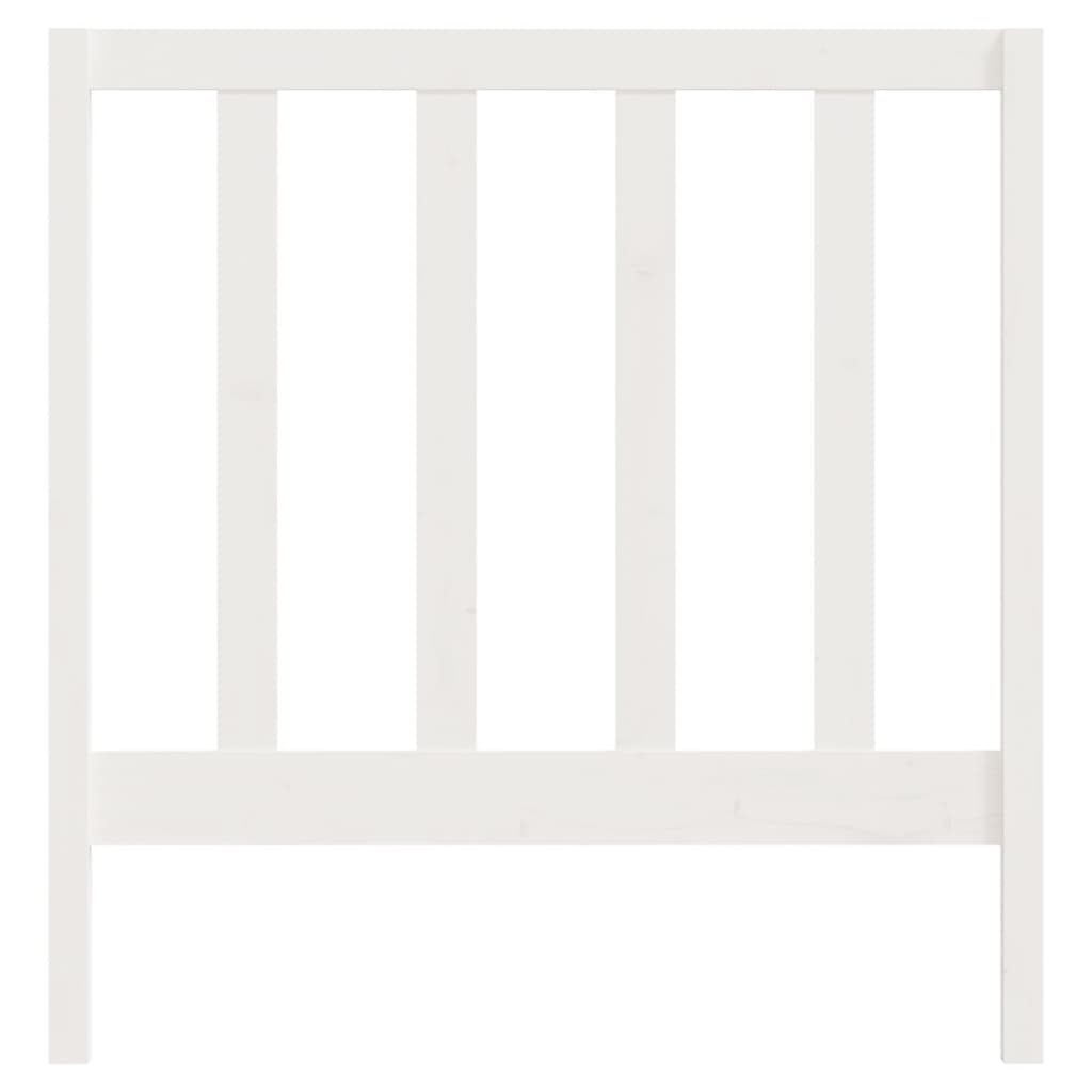 Bed Headboard White 96 cm Solid Wood Pine