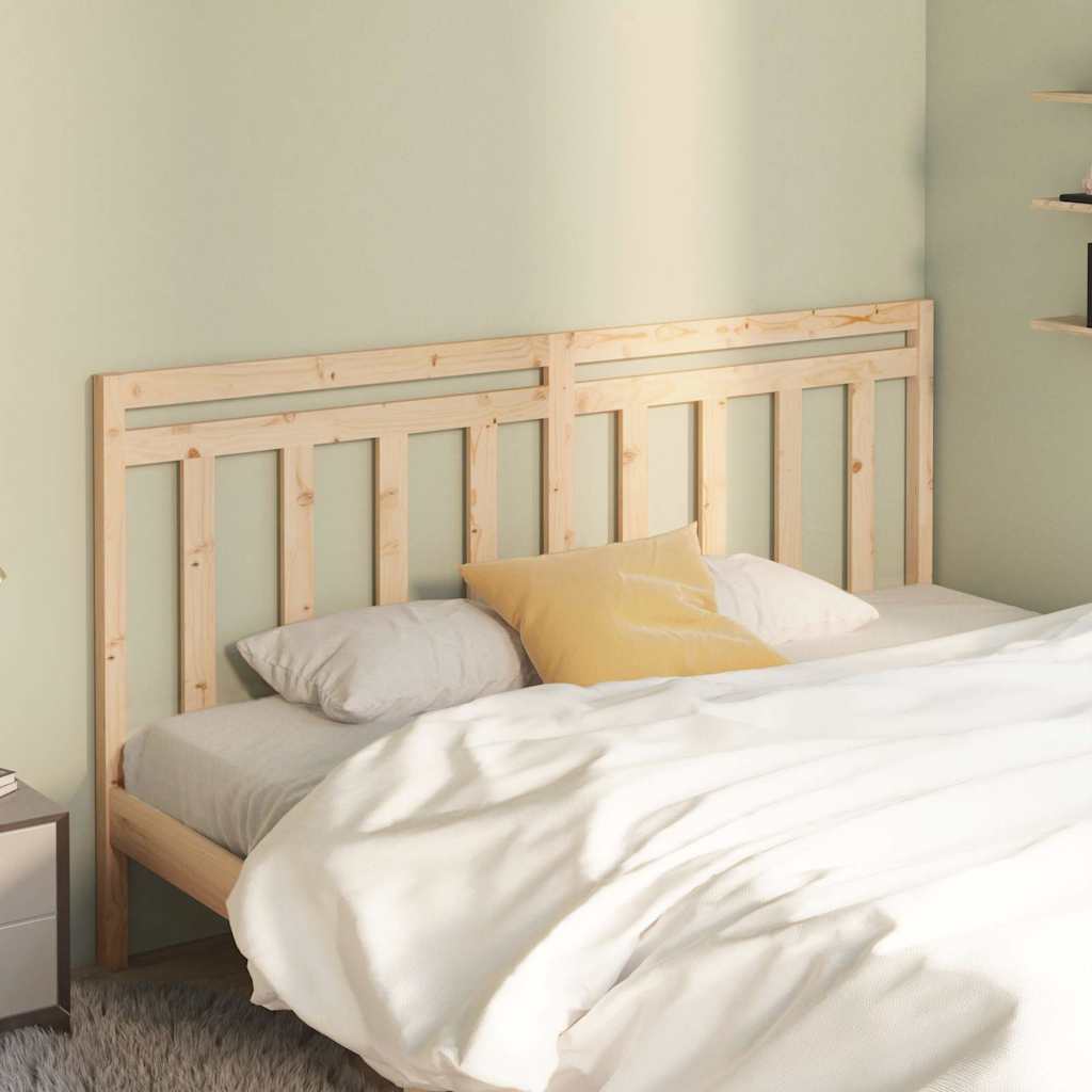 Bed Headboard 186 cm Solid Wood Pine