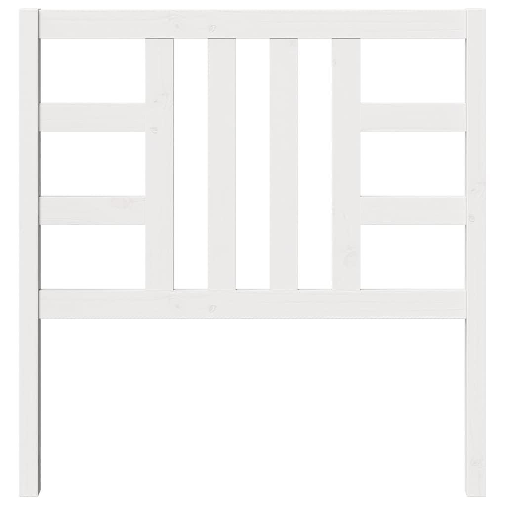 Bed Headboard White 96 cm Solid Wood Pine