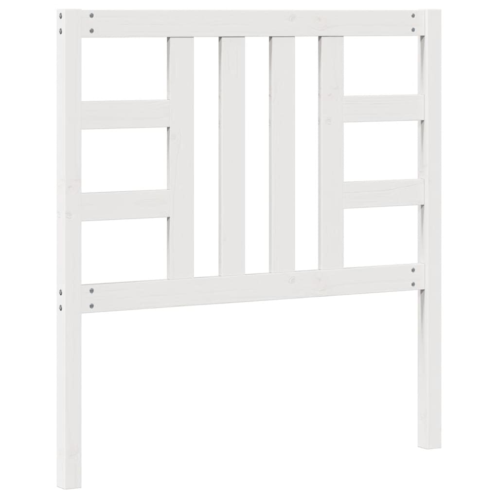 Bed Headboard White 96 cm Solid Wood Pine