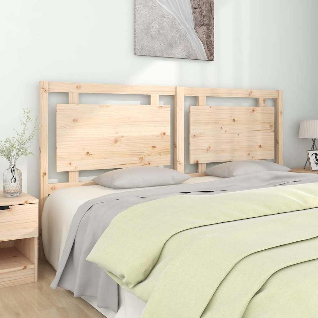 Bed Headboard 185.5 cm Solid Wood Pine