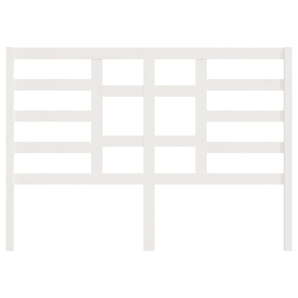 Bed Headboard White 141 cm Solid Wood Pine